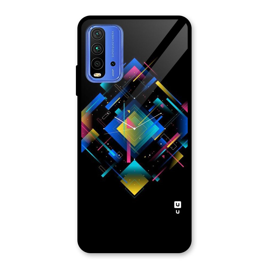 Abstract Clock Glass Back Case for Redmi 9 Power