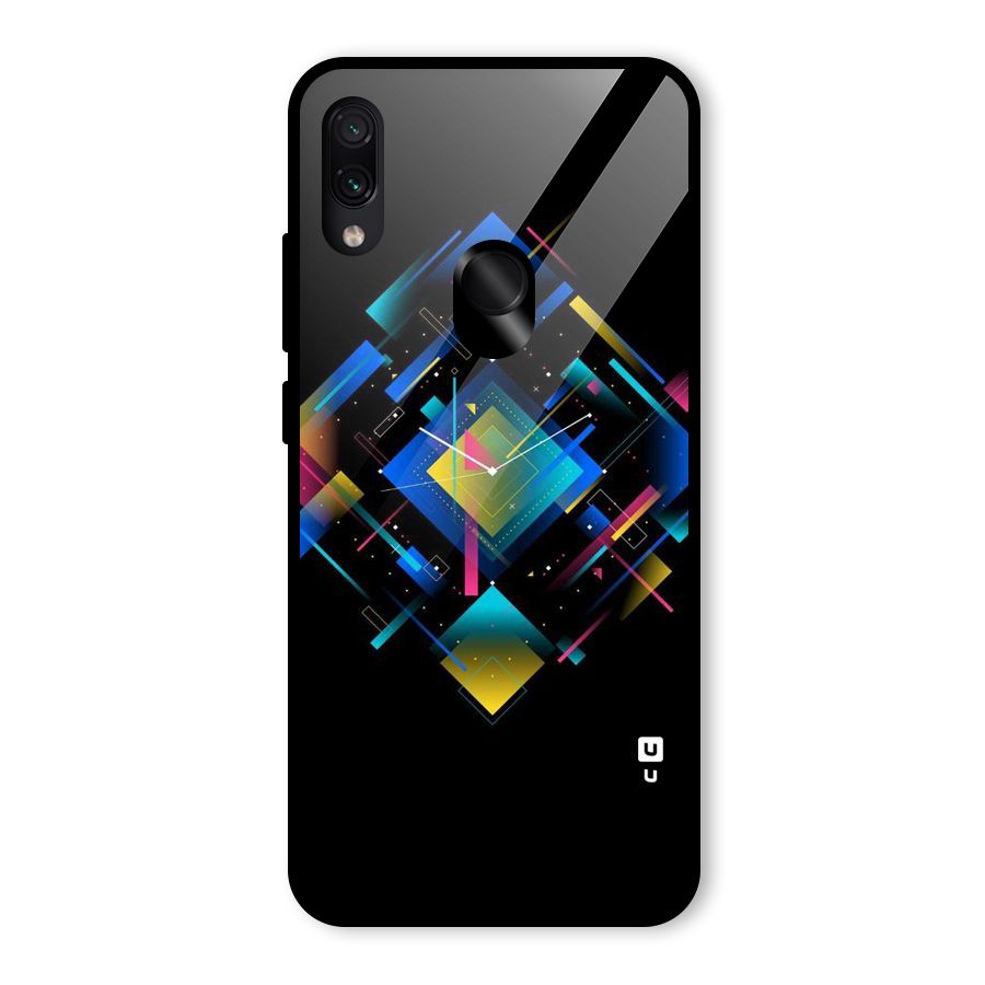 Abstract Clock Glass Back Case for Redmi Note 7 Pro