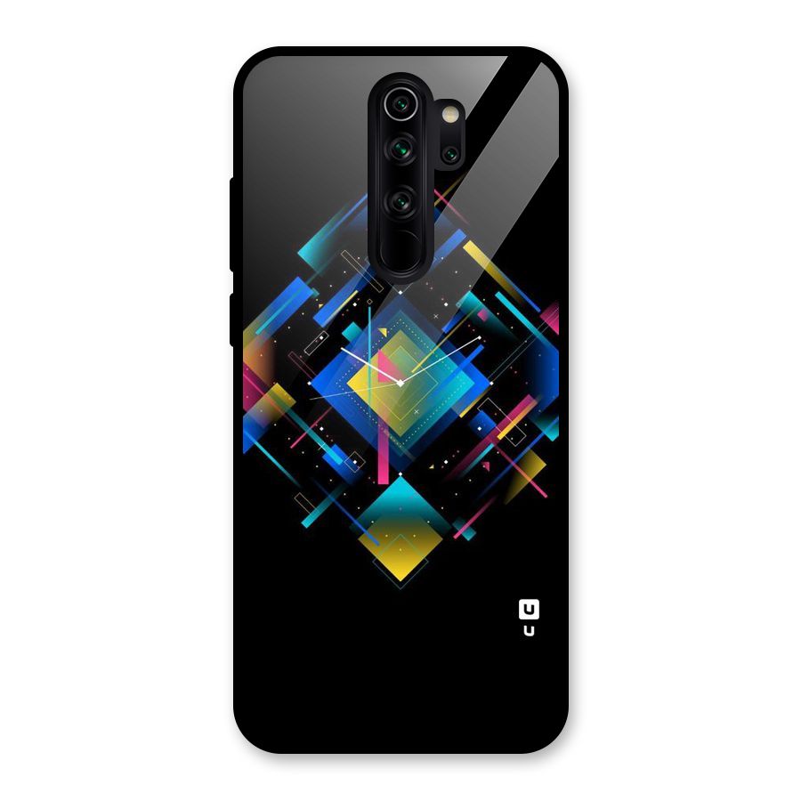 Abstract Clock Glass Back Case for Redmi Note 8 Pro