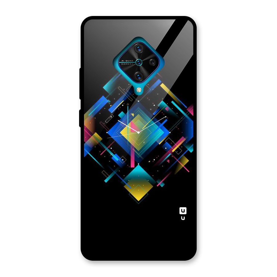 Abstract Clock Glass Back Case for Vivo S1 Pro