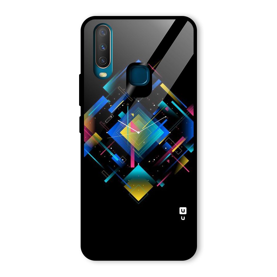 Abstract Clock Glass Back Case for Vivo U10