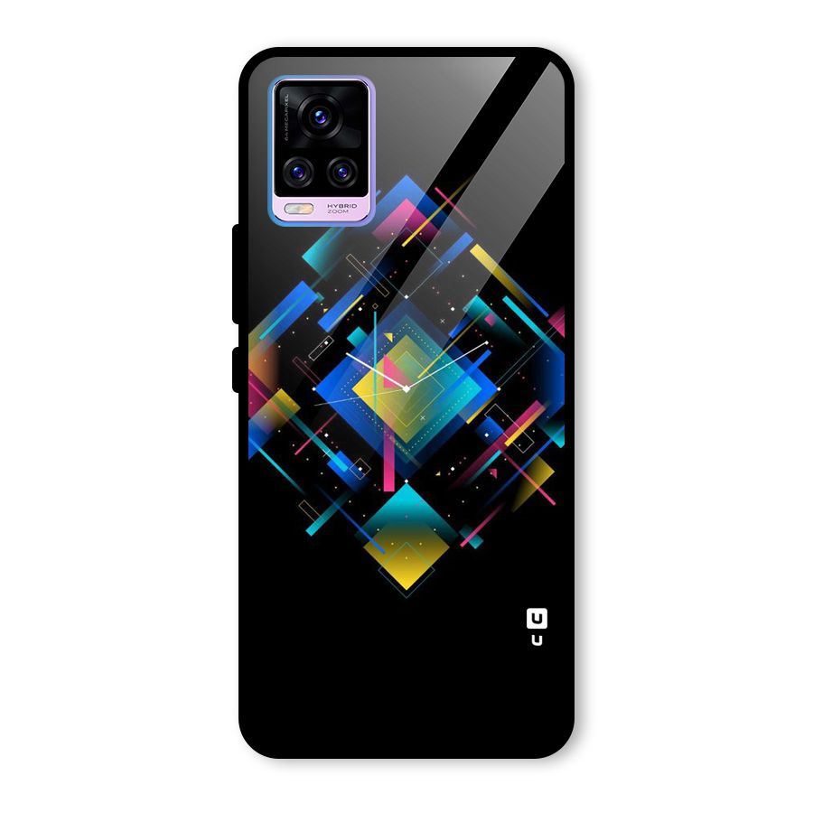Abstract Clock Glass Back Case for Vivo V20 Pro