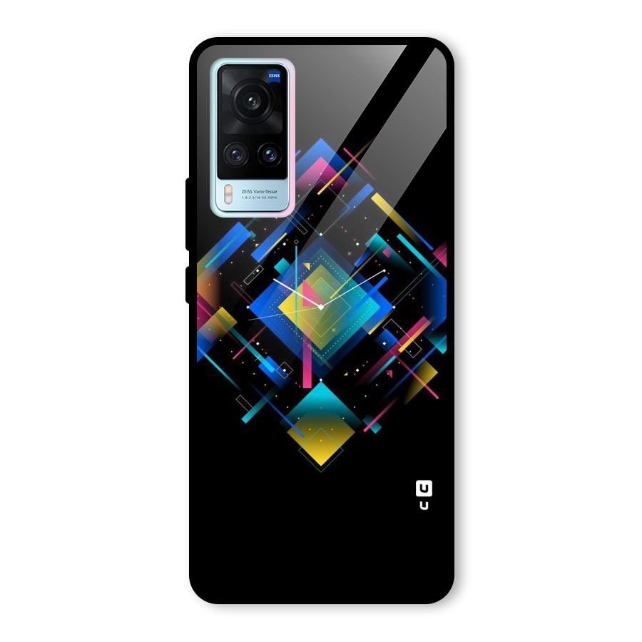 Abstract Clock Glass Back Case for Vivo X60