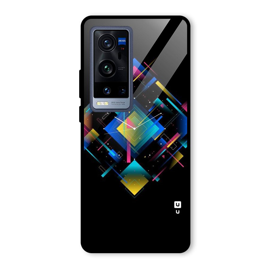 Abstract Clock Glass Back Case for Vivo X60 Pro Plus