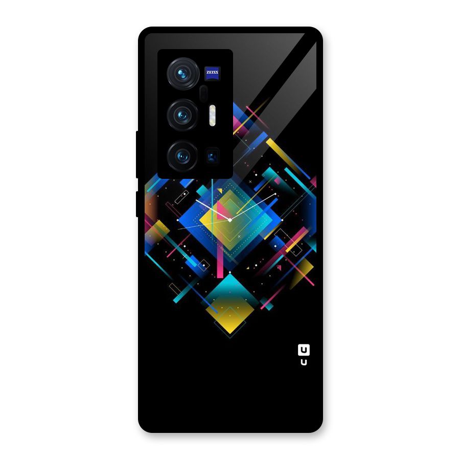 Abstract Clock Glass Back Case for Vivo X70 Pro Plus