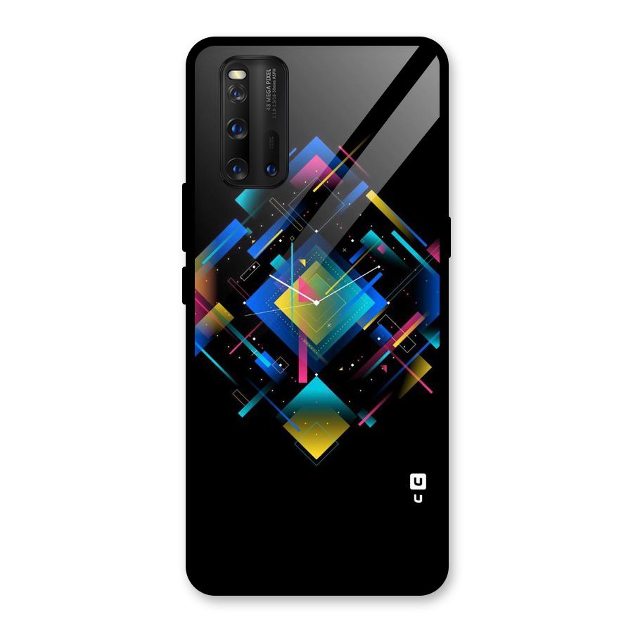 Abstract Clock Glass Back Case for Vivo iQOO 3