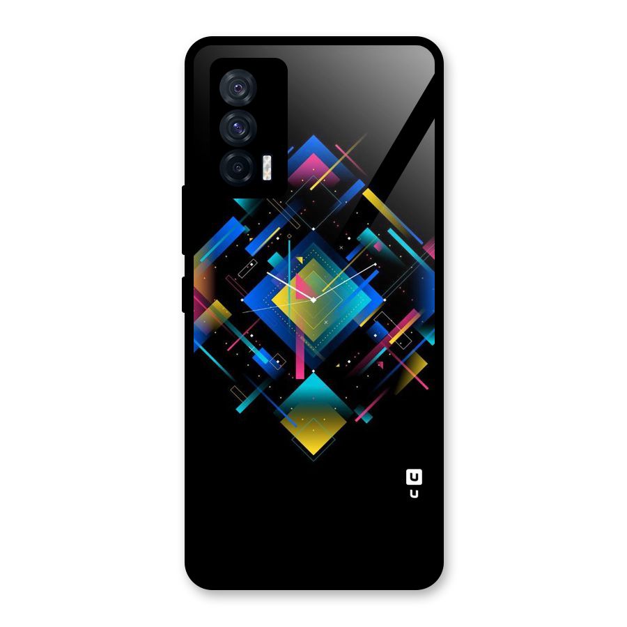 Abstract Clock Glass Back Case for Vivo iQOO 7 5G