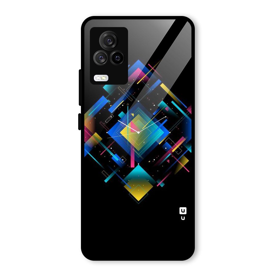 Abstract Clock Glass Back Case for Vivo iQOO 7 Legend 5G
