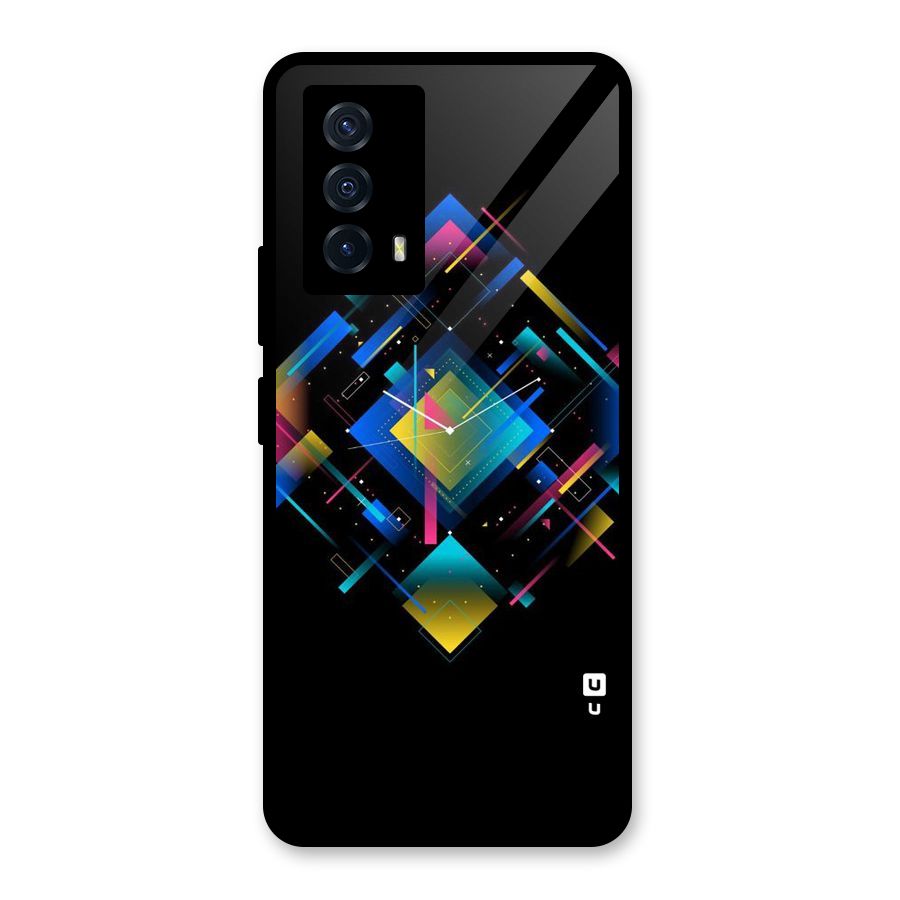 Abstract Clock Glass Back Case for Vivo iQOO Z5