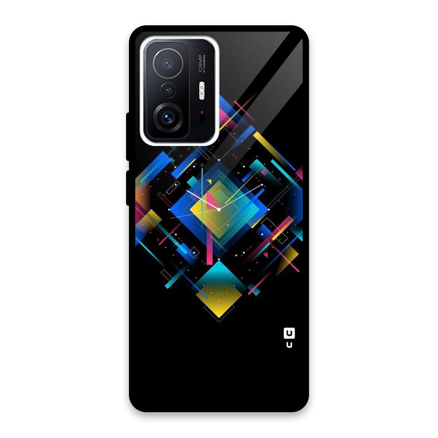Abstract Clock Glass Back Case for Xiaomi 11T Pro