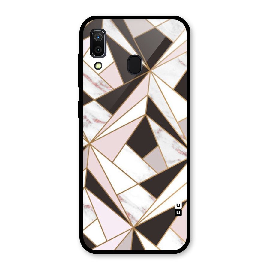 Abstract Corners Glass Back Case for Galaxy A30