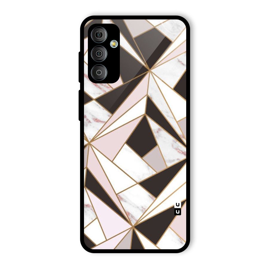 Abstract Corners Glass Back Case for Galaxy F23