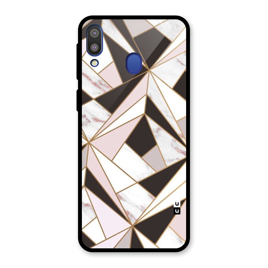 Abstract Corners Glass Back Case for Galaxy M20