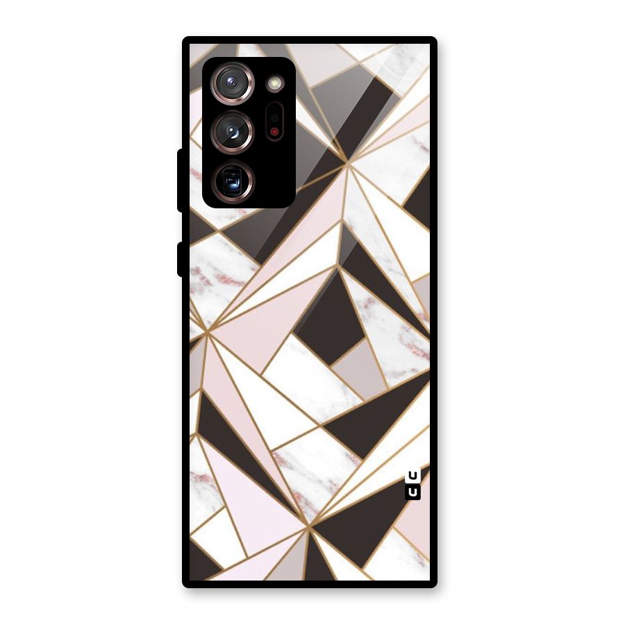 Abstract Corners Glass Back Case for Galaxy Note 20 Ultra