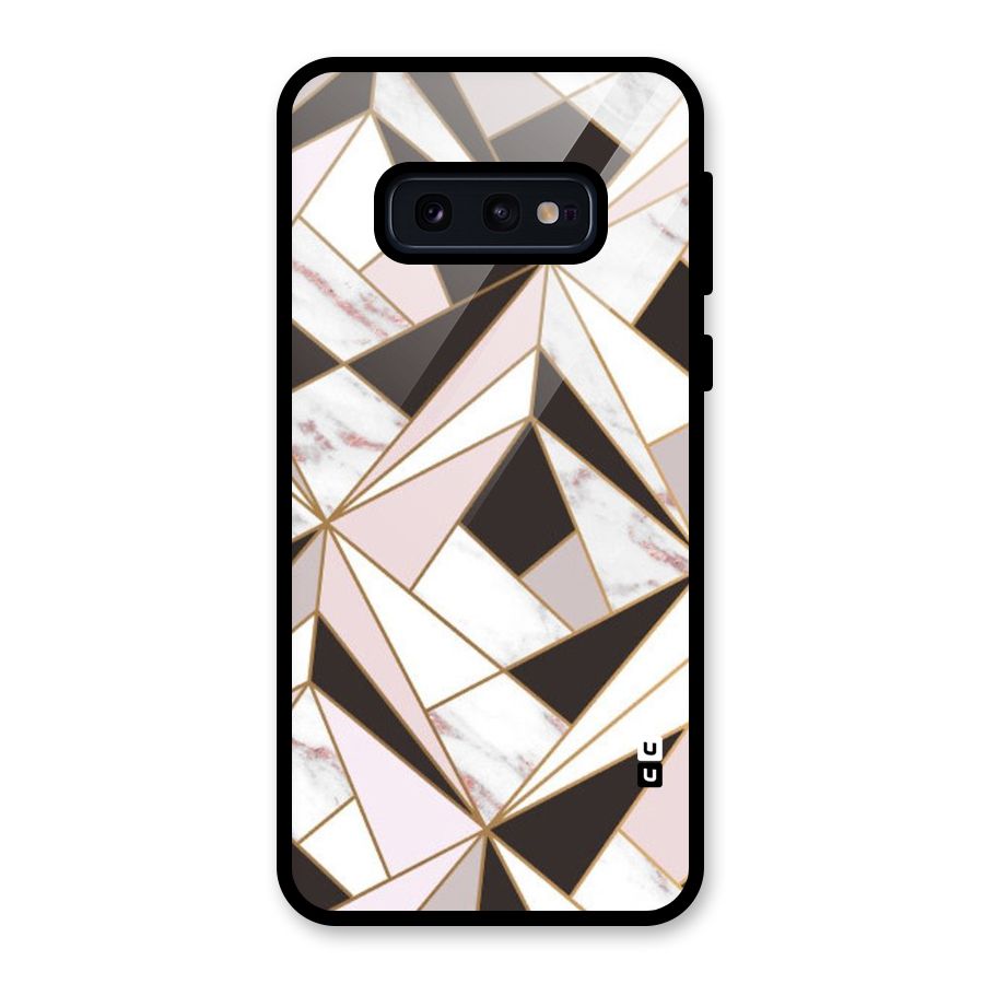 Abstract Corners Glass Back Case for Galaxy S10e