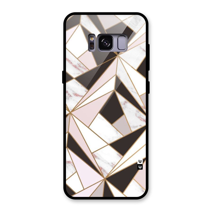 Abstract Corners Glass Back Case for Galaxy S8