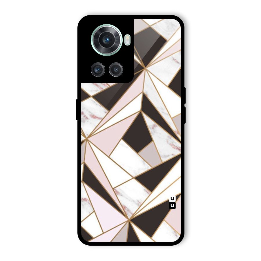 Abstract Corners Glass Back Case for OnePlus 10R