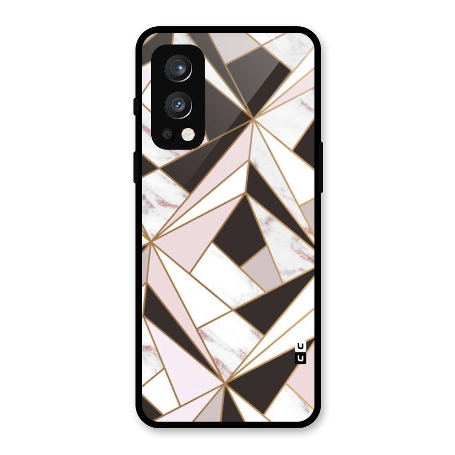 Abstract Corners Glass Back Case for OnePlus Nord 2 5G