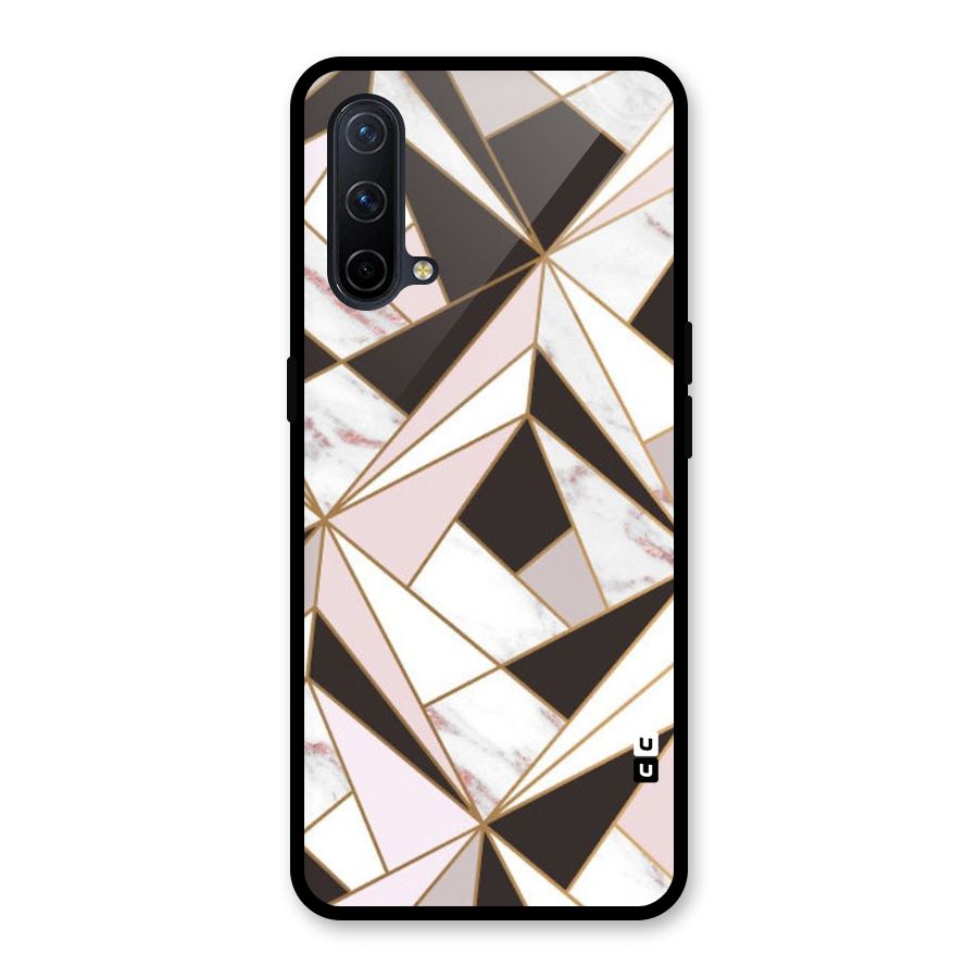 Abstract Corners Glass Back Case for OnePlus Nord CE 5G