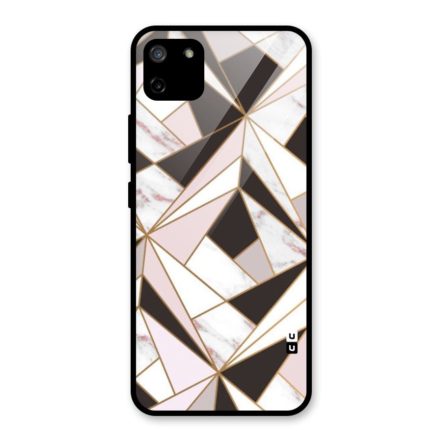 Abstract Corners Glass Back Case for Realme C11