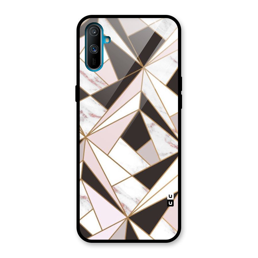 Abstract Corners Glass Back Case for Realme C3
