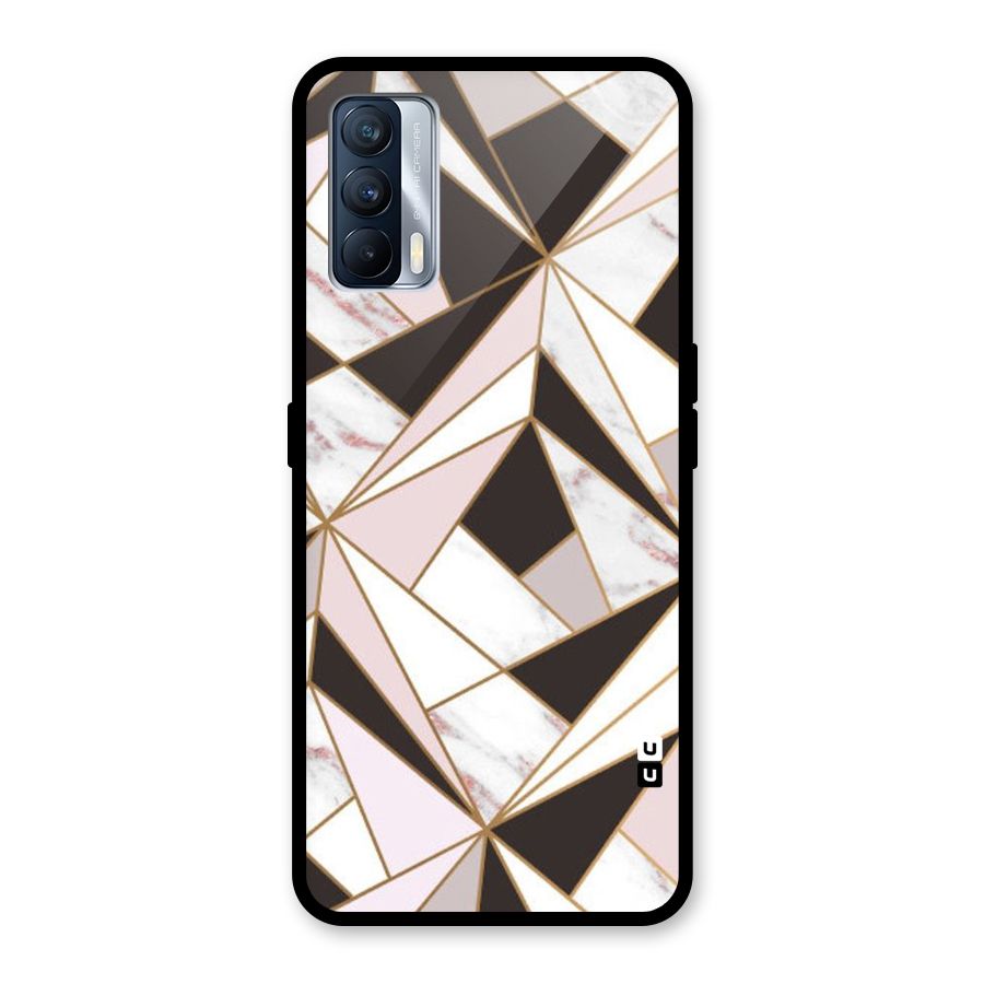 Abstract Corners Glass Back Case for Realme X7