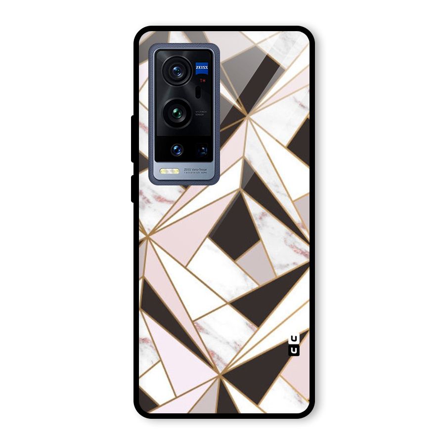 Abstract Corners Glass Back Case for Vivo X60 Pro Plus