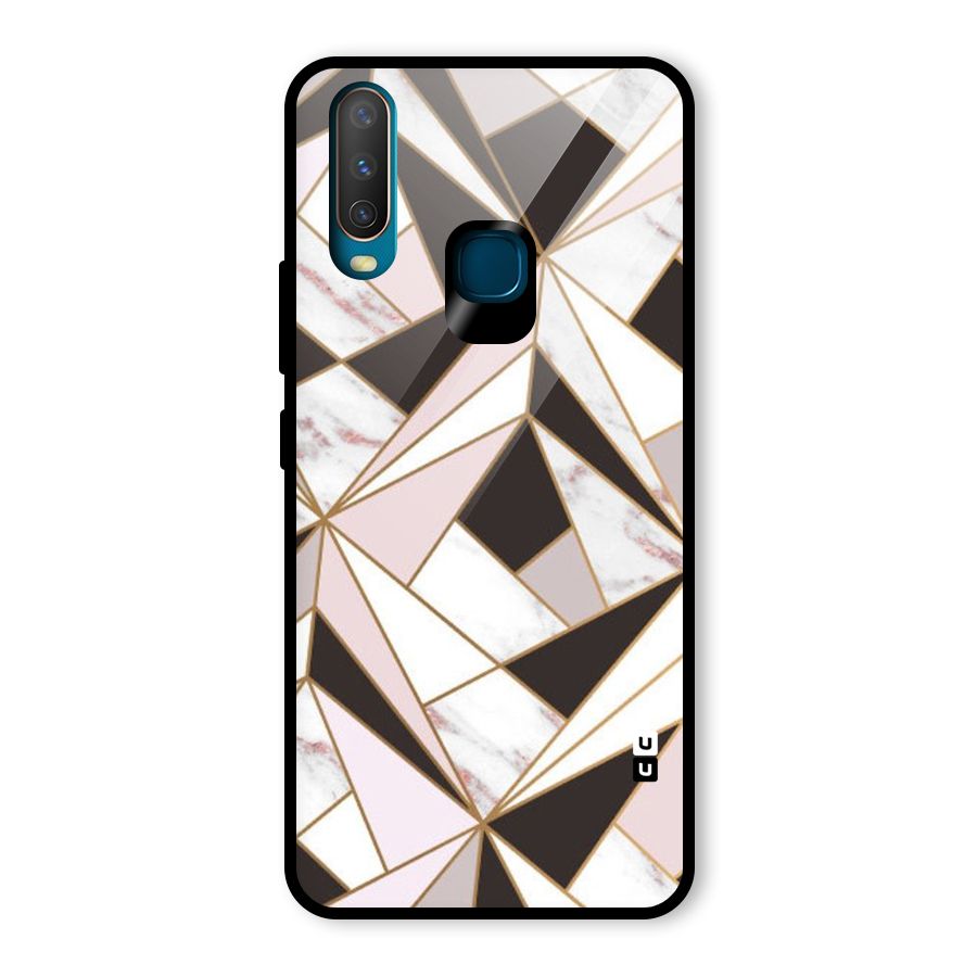 Abstract Corners Glass Back Case for Vivo Y15
