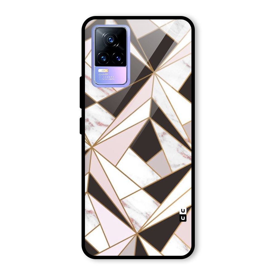 Abstract Corners Glass Back Case for Vivo Y73
