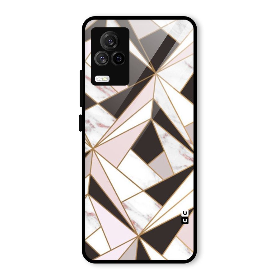 Abstract Corners Glass Back Case for Vivo iQOO 7 Legend 5G
