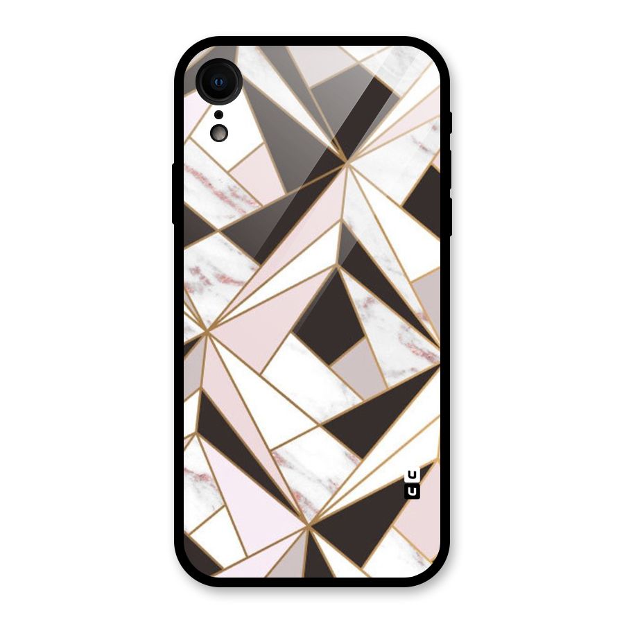 Abstract Corners Glass Back Case for XR