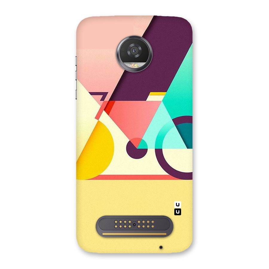 Abstract Cycle Back Case for Moto Z2 Play