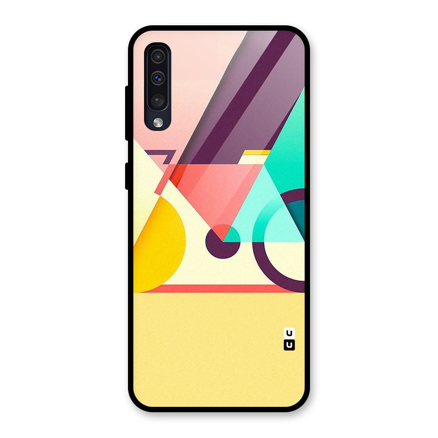 Abstract Cycle Glass Back Case for Galaxy A30s