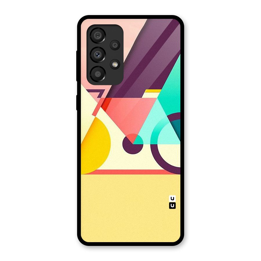 Abstract Cycle Glass Back Case for Galaxy A33 5G