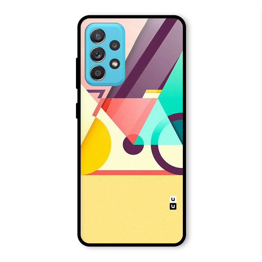 Abstract Cycle Glass Back Case for Galaxy A52