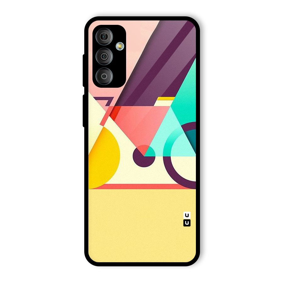 Abstract Cycle Glass Back Case for Galaxy F23