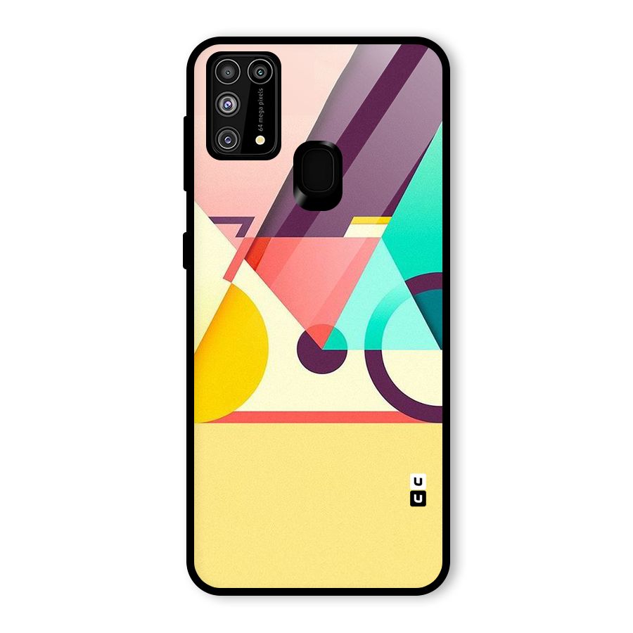 Abstract Cycle Glass Back Case for Galaxy F41