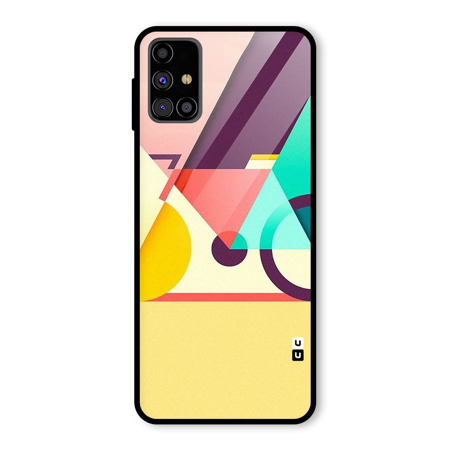 Abstract Cycle Glass Back Case for Galaxy M31s