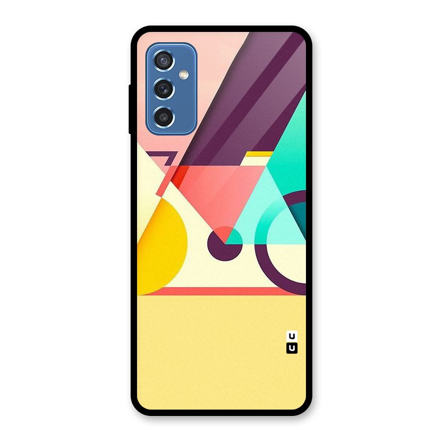 Abstract Cycle Glass Back Case for Galaxy M52 5G