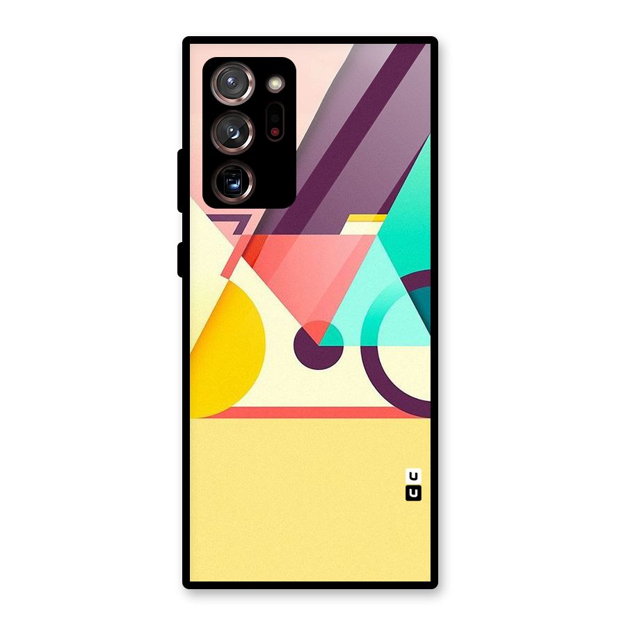 Abstract Cycle Glass Back Case for Galaxy Note 20 Ultra