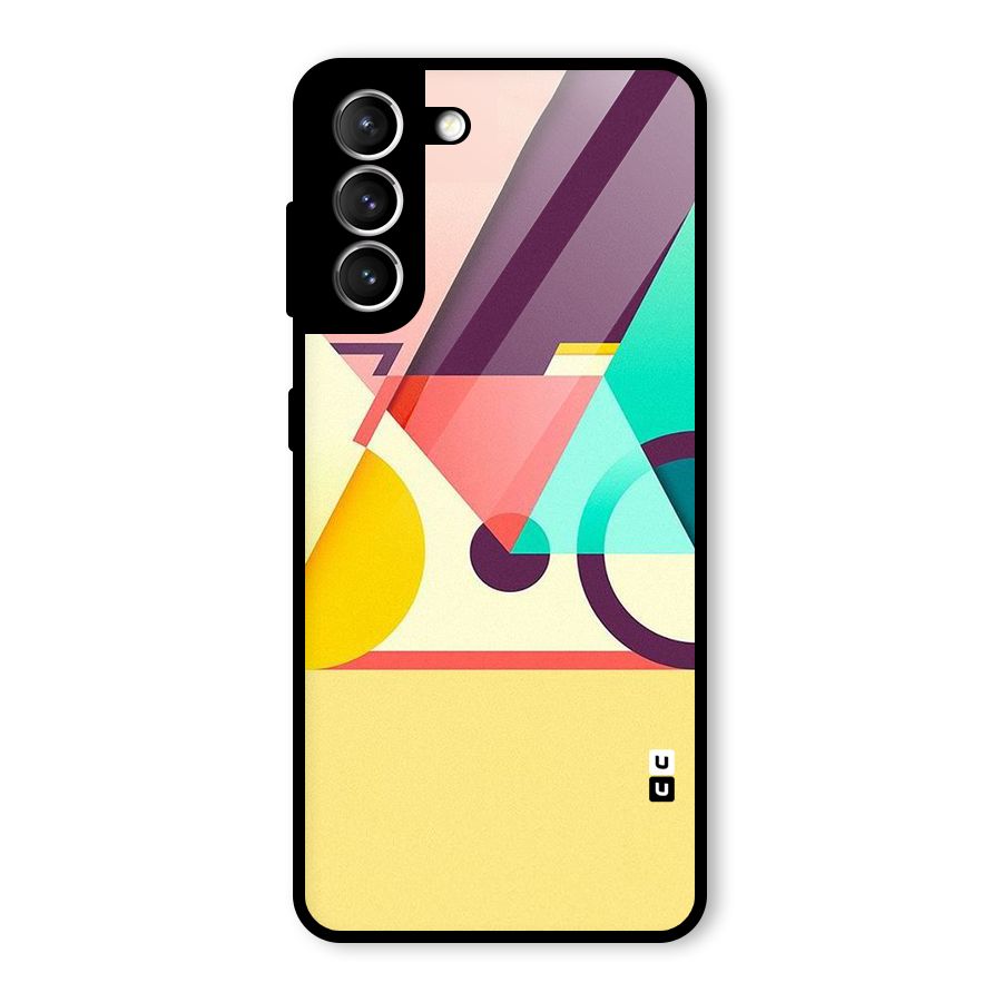 Abstract Cycle Glass Back Case for Galaxy S21 5G