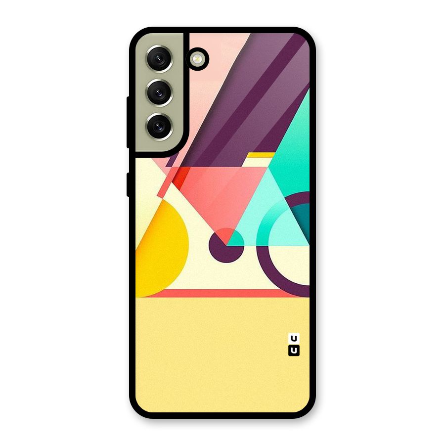 Abstract Cycle Glass Back Case for Galaxy S21 FE 5G