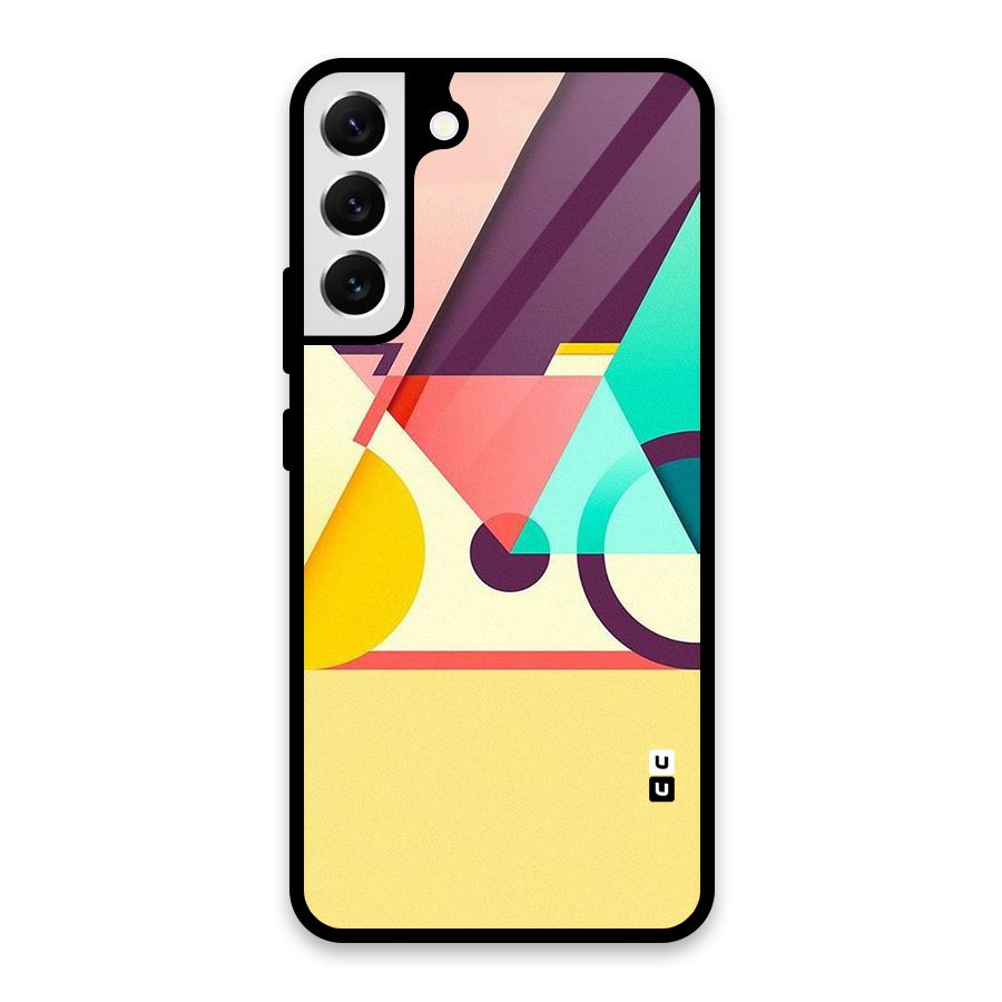Abstract Cycle Glass Back Case for Galaxy S22 Plus 5G