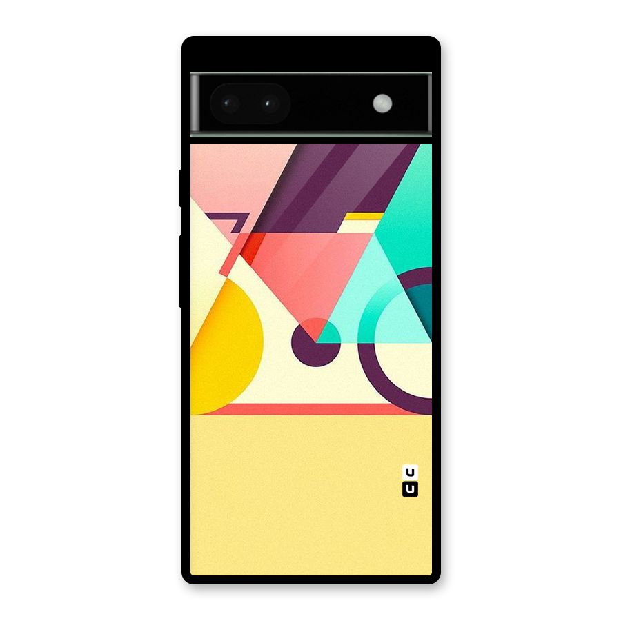 Abstract Cycle Glass Back Case for Google Pixel 6a