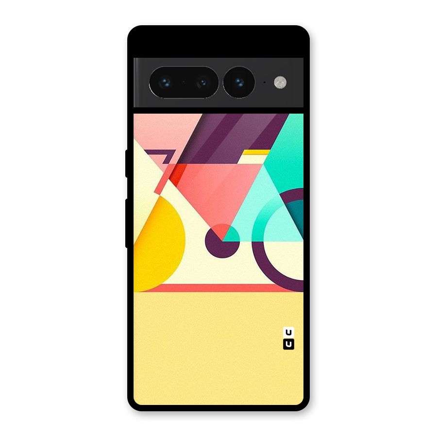 Abstract Cycle Glass Back Case for Google Pixel 7 Pro