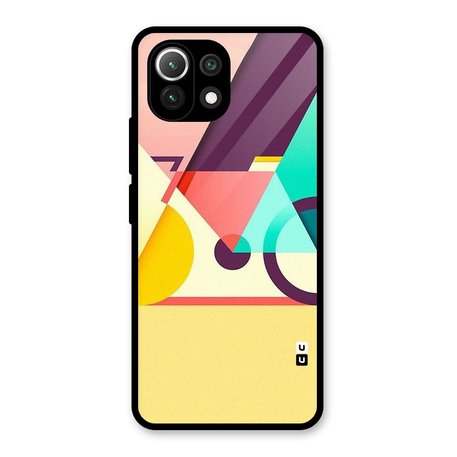 Abstract Cycle Glass Back Case for Mi 11 Lite