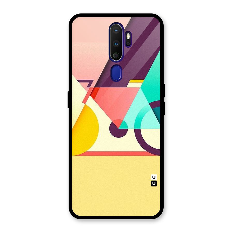 Abstract Cycle Glass Back Case for Oppo A9 (2020)