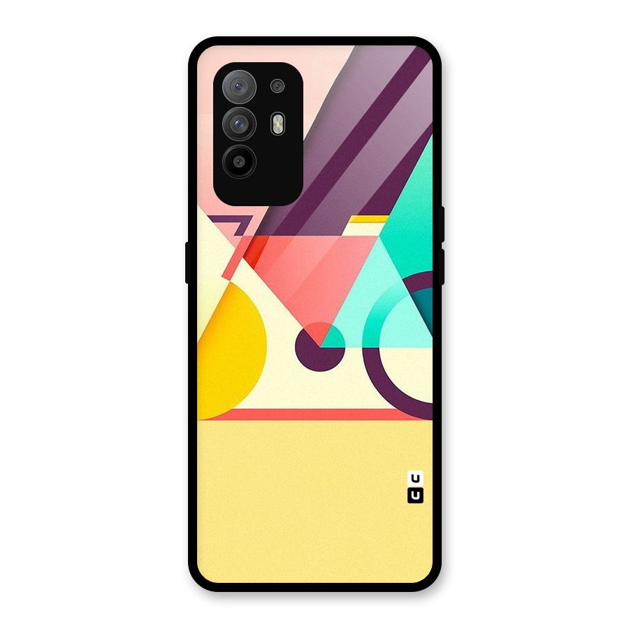 Abstract Cycle Glass Back Case for Oppo F19 Pro Plus 5G