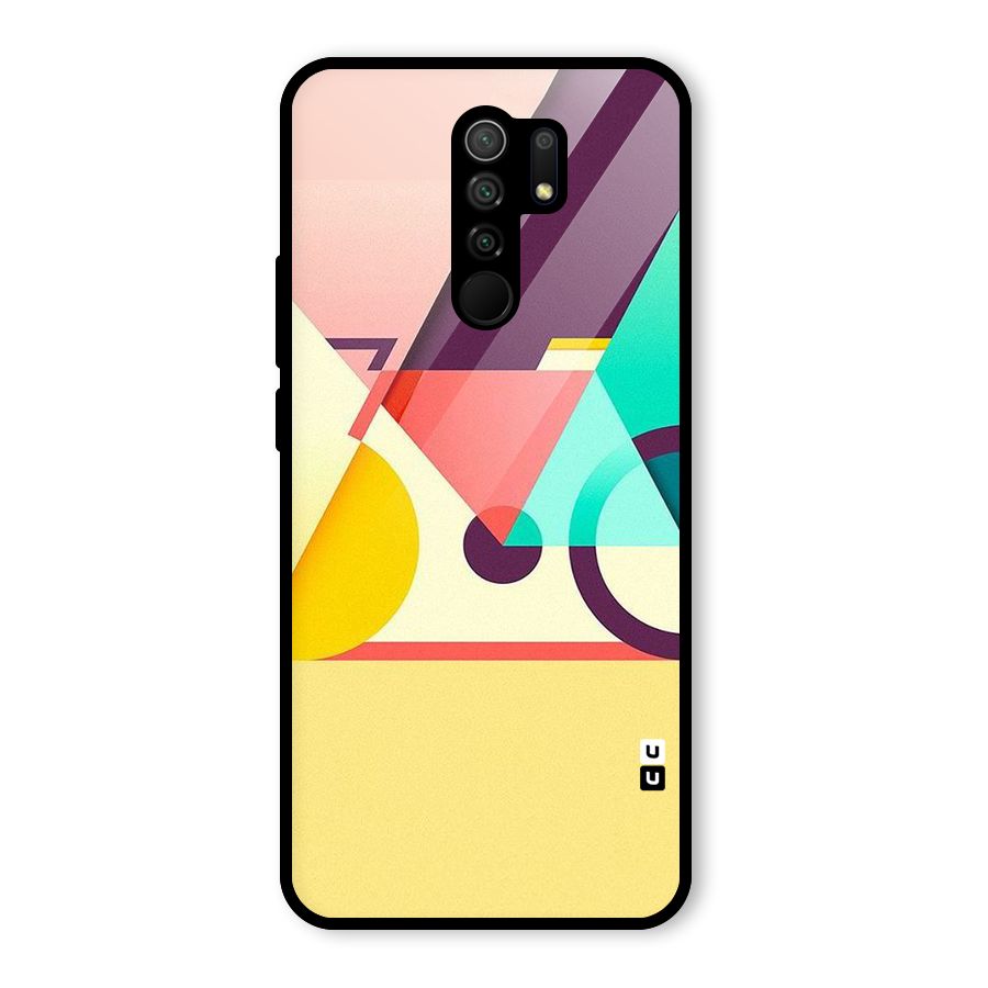 Abstract Cycle Glass Back Case for Poco M2