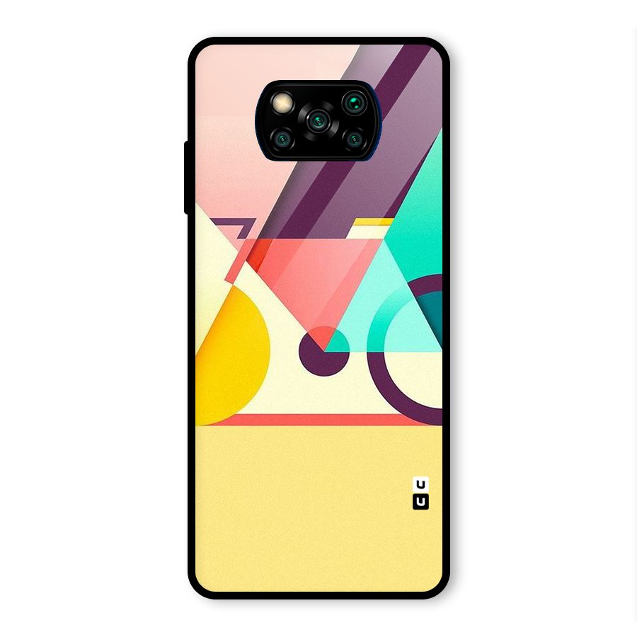 Abstract Cycle Glass Back Case for Poco X3 Pro
